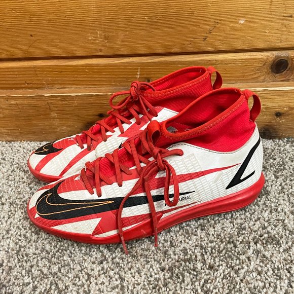 Nike Mercurial Superfly 8 Academy CR7 IC GS 'Chile Red' SIZE 5.5 - Picture 7 of 8